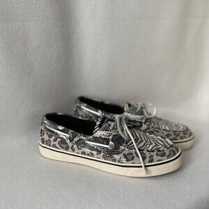 Sperry Top-Sider Size 9M Zebra Print Boat Shoes